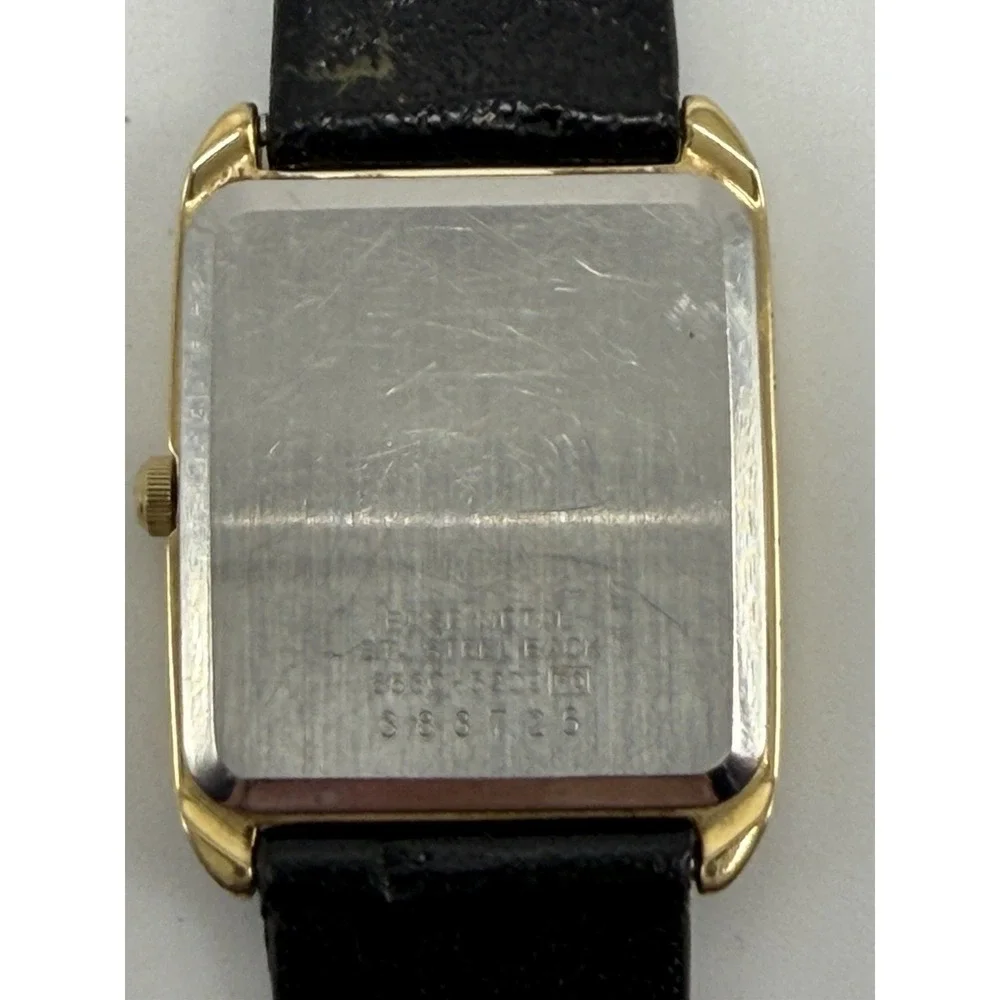 Seiko 6530-5209 New Battery Super‎ Thin Mens Tank Watch 26MM 7.5
